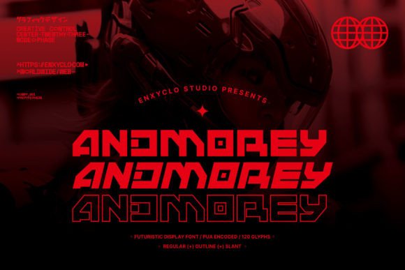 Andmorey: A Futuristic Display Font for Brand Identity