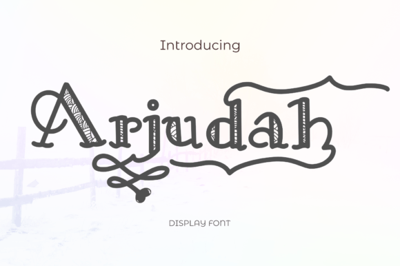 Arjudah: A Handwritten Display Font for Modern Web Design