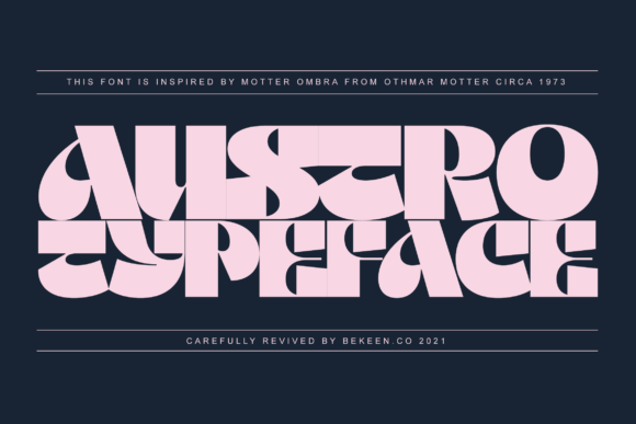 Austro: A Bold Display Typeface for Modern Web Branding