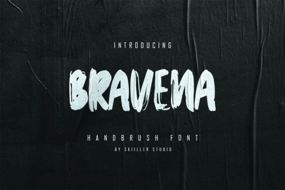 Bravena: A Brushed Display Font for Confident Editorial Designs