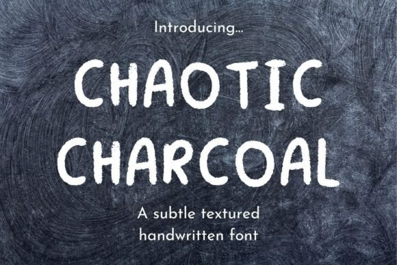 Chaotic Charcoal: A Distressed Display Font for Textured Branding