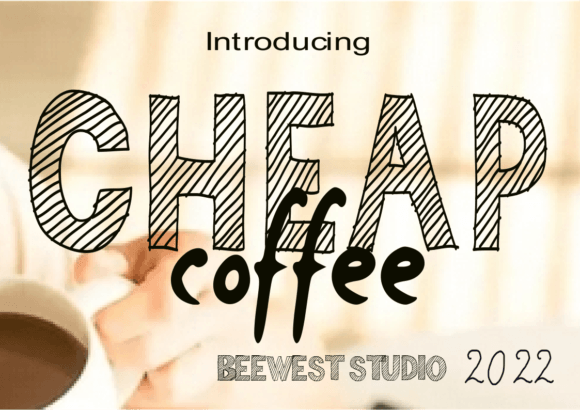 Cheap Coffee: A Display Font With Real Grit