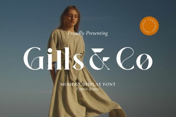 Gills Co: A Modern Display Font for Marketing