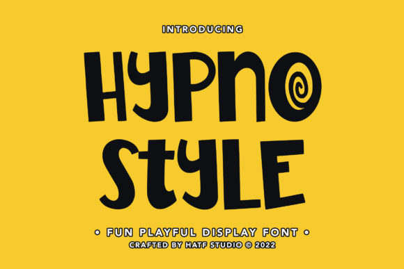 Hypno Style: When a Display Font Demands Attention