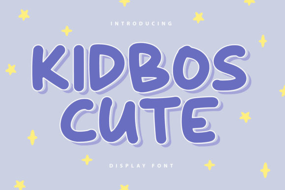 Kidbos Cute: A Playful Display Font for Handmade Creations