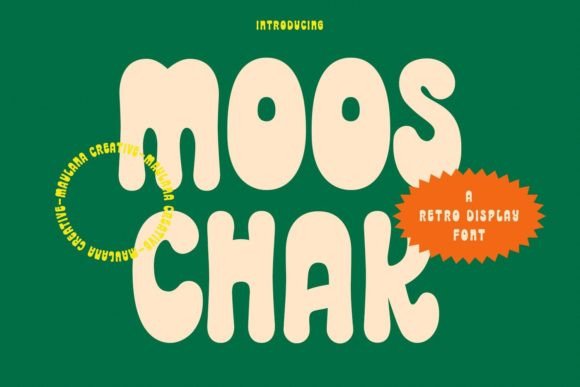 Mooschak: A Bouncy Handwritten Font for Creative Businesses