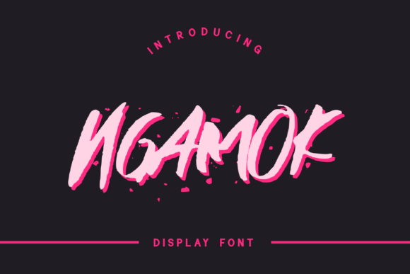 Ngamok: A Bold Display Typeface for Handmade Sellers
