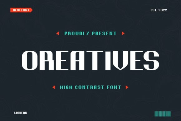 Oreatives: A Bold Display Font for Digital Brands