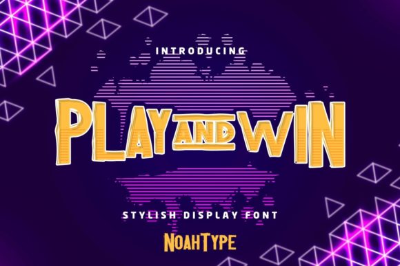 Play and Win: A Playful Display Font for Gaming Brands