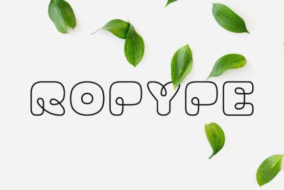 Ropype: A Nature Display Font for Bold Brand Identity