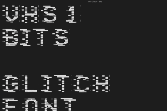 VHS 1 Bits: A Glitched Display Typeface for Web Designers