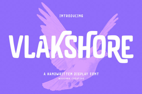 Vlakshore: A Handwritten Display Font for Bold Digital Branding